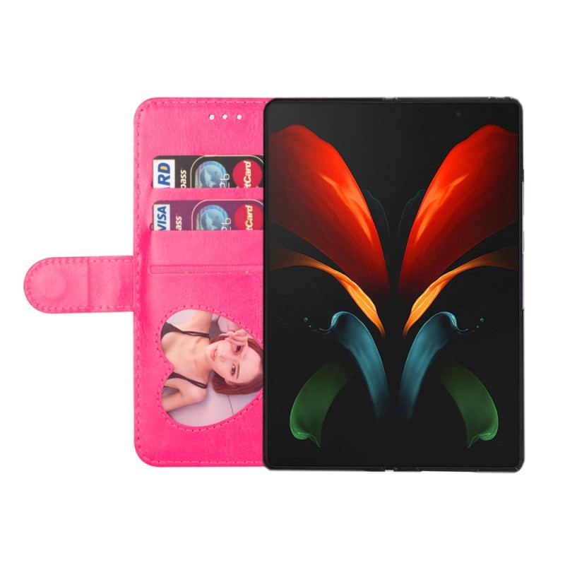 Flip Cover Samsung Galaxy Z Fold 5 Glitterpung Med Rem