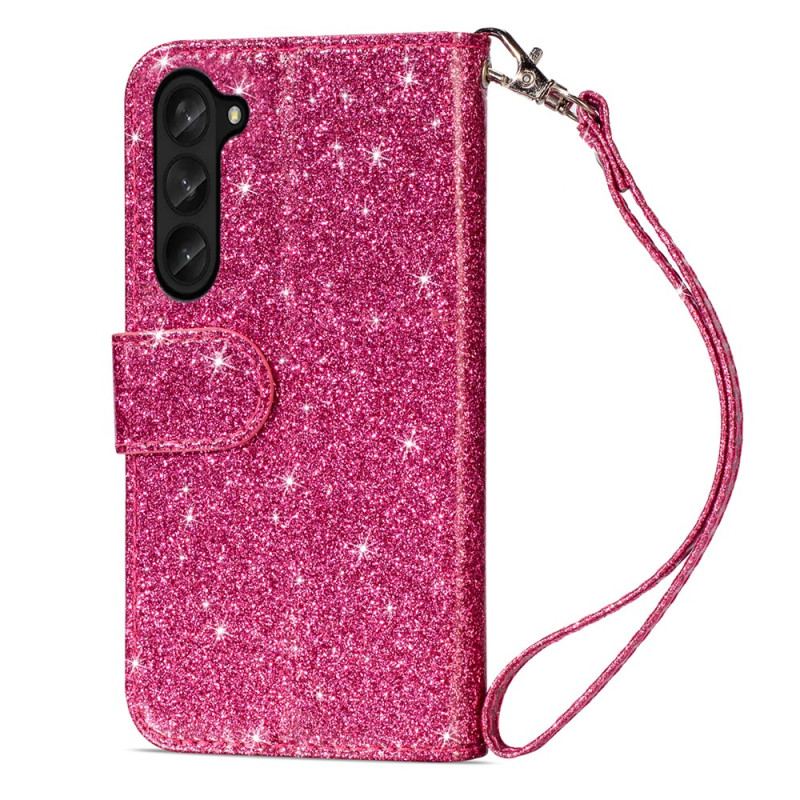 Flip Cover Samsung Galaxy Z Fold 5 Glitterpung Med Rem