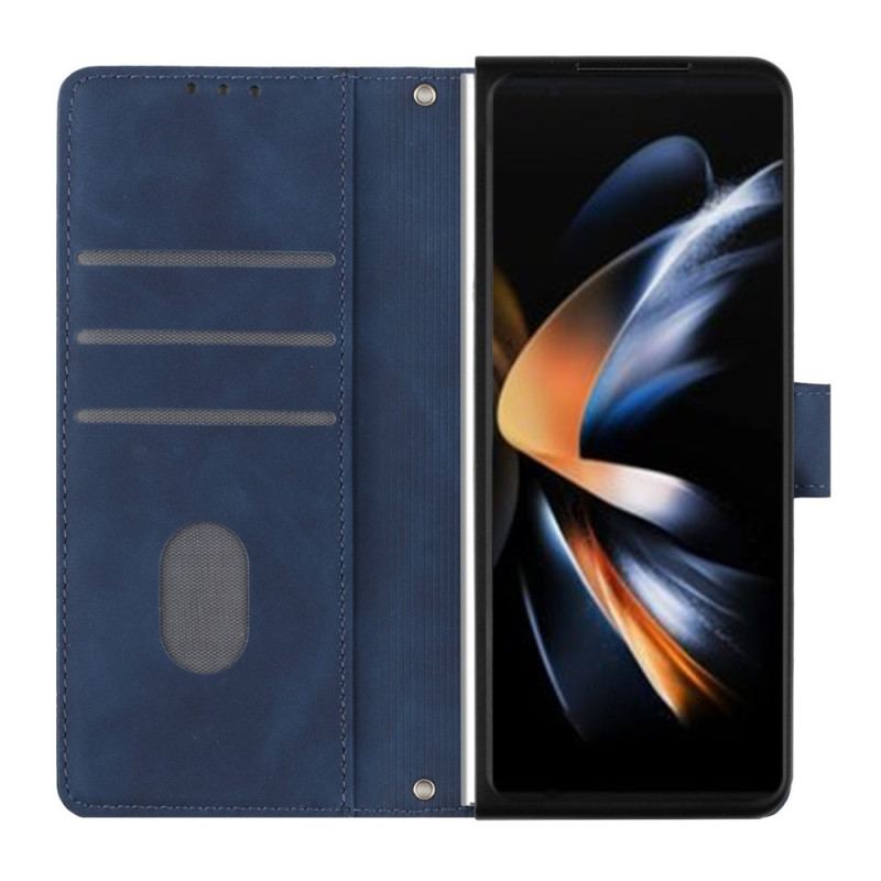 Flip Cover Samsung Galaxy Z Fold 5 Trekantmønster