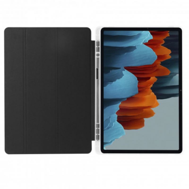 Cover Samsung Galaxy Tab S8 Plus / Tab S7 Plus Silikone Og Kunstlæder