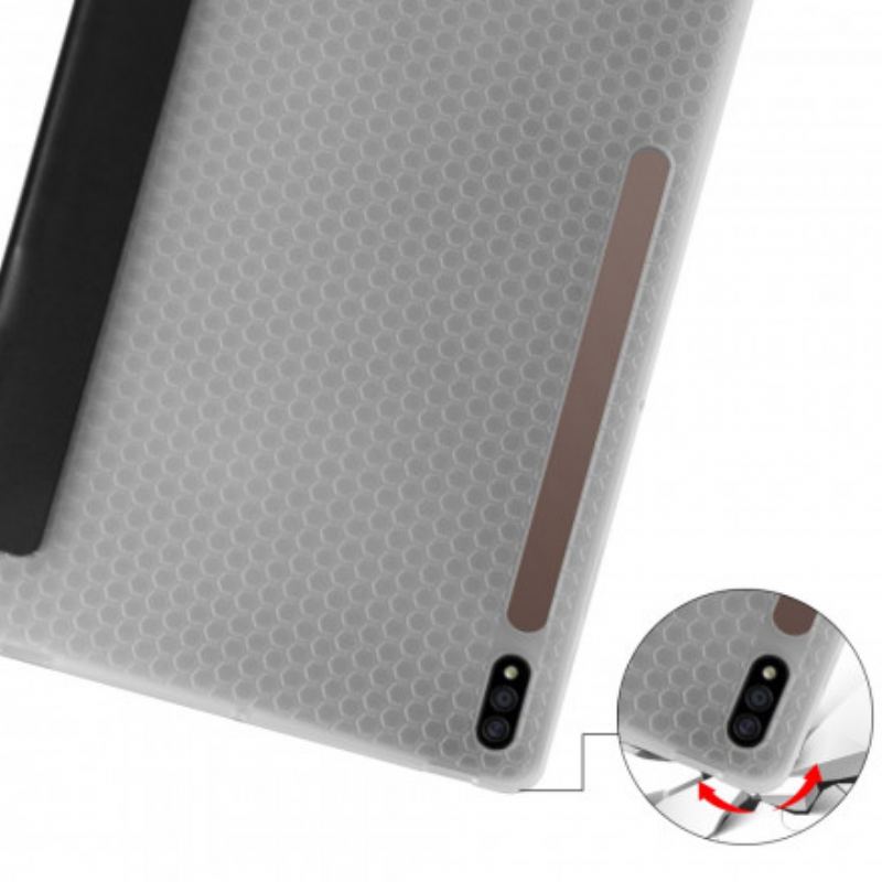 Cover Samsung Galaxy Tab S8 Plus / Tab S7 Plus Silikone Og Kunstlæder