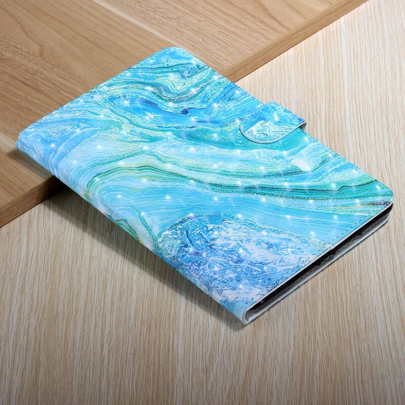 Flip Cover Samsung Galaxy Tab S8 Plus / Tab S7 Plus Grøn Bølge