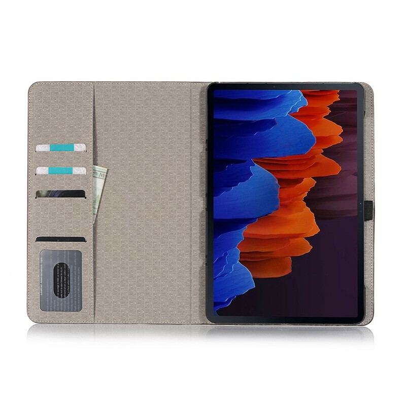 Flip Cover Samsung Galaxy Tab S8 Plus / Tab S7 Plus Krokodillehudseffekt