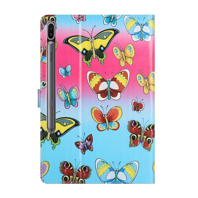 Flip Cover Samsung Galaxy Tab S8 Plus / Tab S7 Plus Sommerfugle