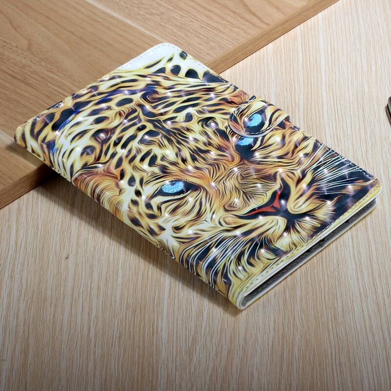 Læder Cover Samsung Galaxy Tab S8 Plus / Tab S7 Plus Tiger Kunst