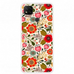 Cover Xiaomi Redmi 9C Blomstertapet