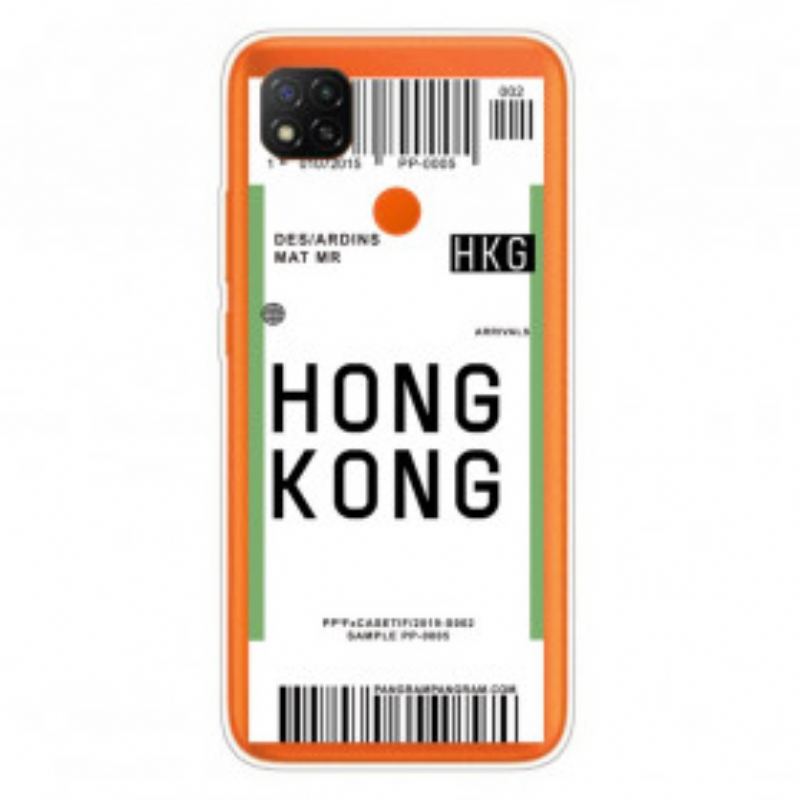 Cover Xiaomi Redmi 9C Boardingkort Til Hong Kong