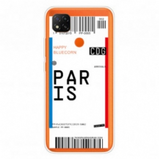 Cover Xiaomi Redmi 9C Boardingkort Til Paris