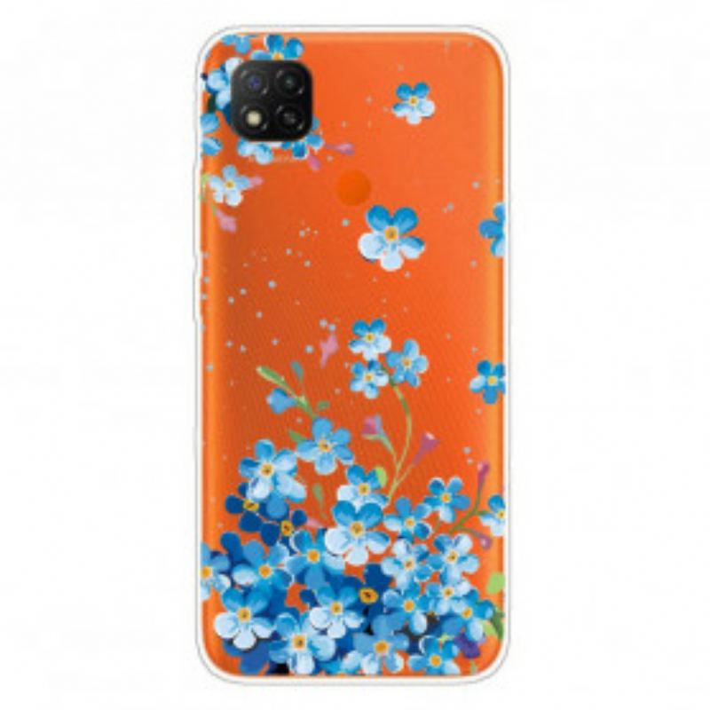 Cover Xiaomi Redmi 9C Buket Blå Blomster