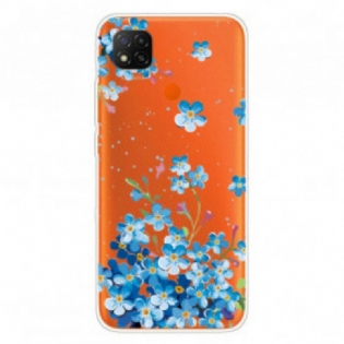 Cover Xiaomi Redmi 9C Buket Blå Blomster