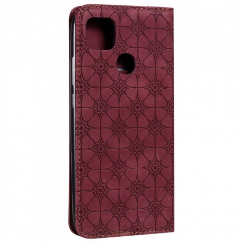 Cover Xiaomi Redmi 9C Flip Cover Barokke Blomster