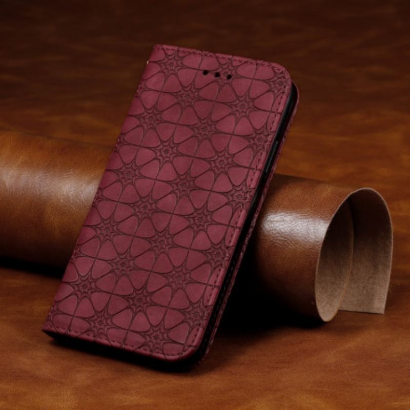 Cover Xiaomi Redmi 9C Flip Cover Barokke Blomster