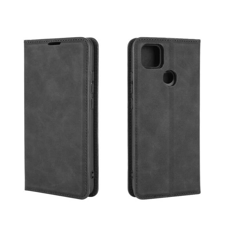 Cover Xiaomi Redmi 9C Flip Cover Business Style Læder Effekt