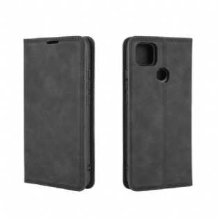 Cover Xiaomi Redmi 9C Flip Cover Business Style Læder Effekt