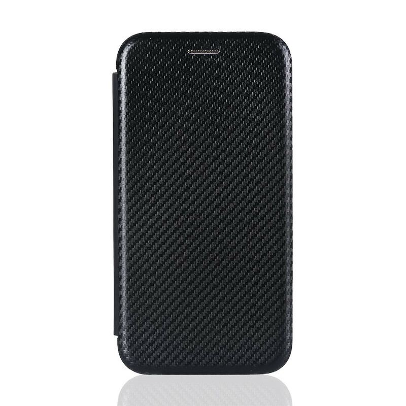 Cover Xiaomi Redmi 9C Flip Cover Farvet Carbon Silikone