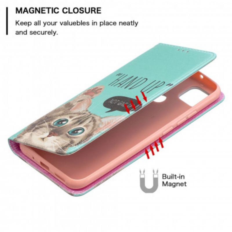 Cover Xiaomi Redmi 9C Flip Cover Hånden Op