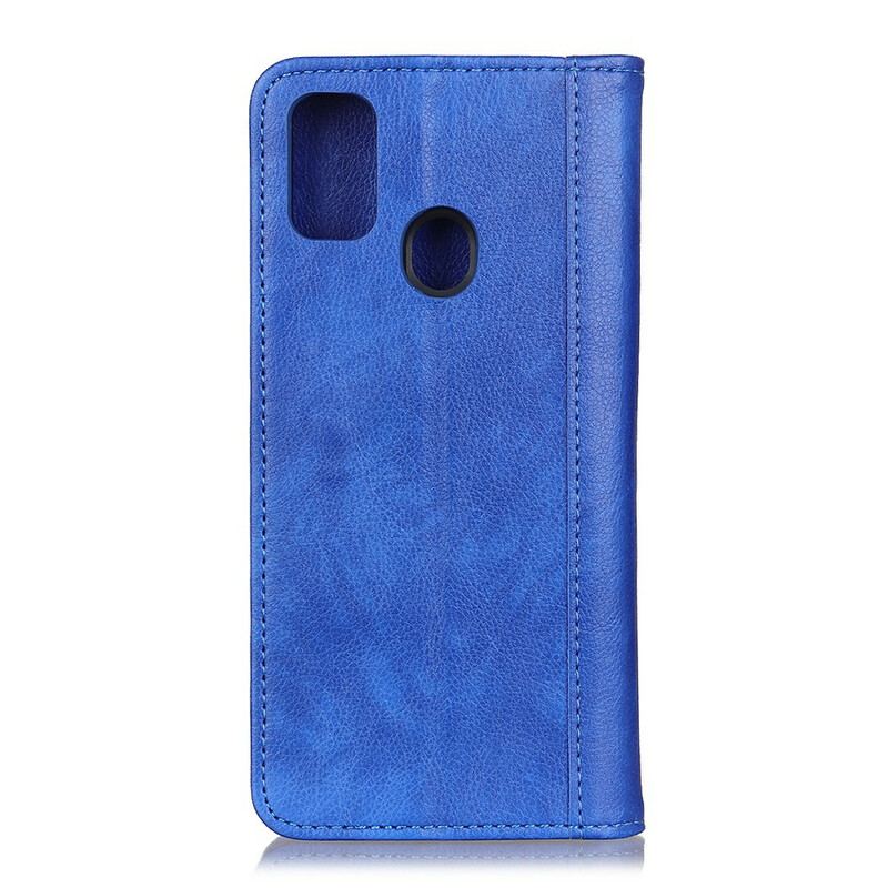 Cover Xiaomi Redmi 9C Flip Cover Litchi Split Læder Charm