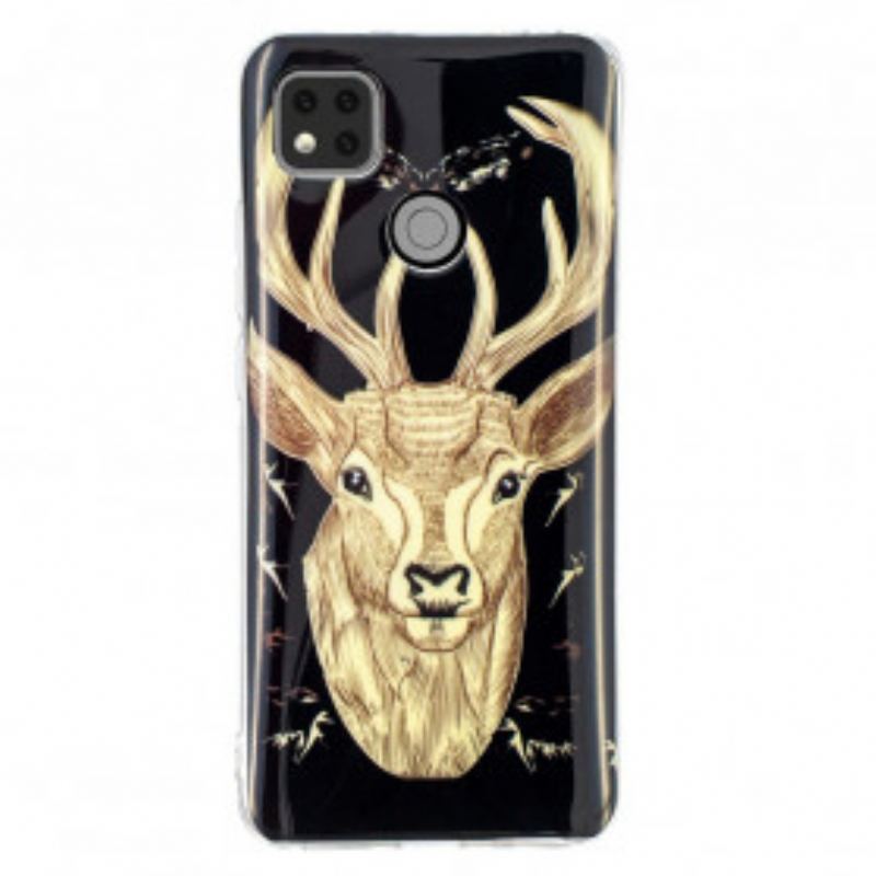 Cover Xiaomi Redmi 9C Fluorescerende Majestic Deer