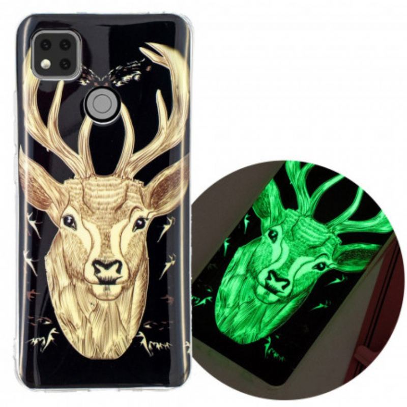 Cover Xiaomi Redmi 9C Fluorescerende Majestic Deer