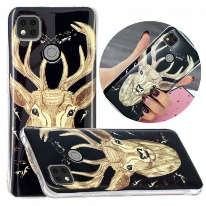 Cover Xiaomi Redmi 9C Fluorescerende Majestic Deer