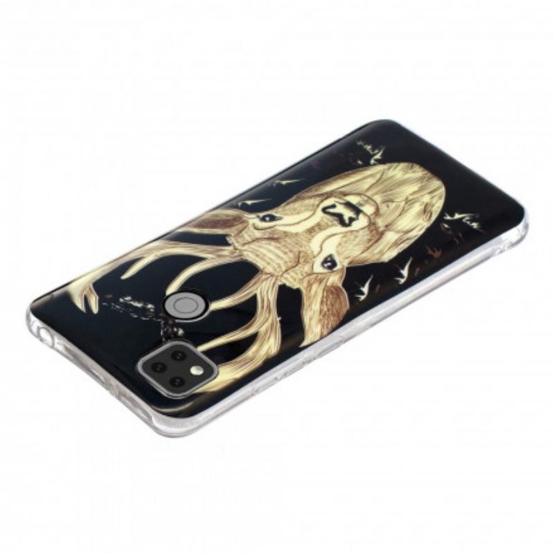 Cover Xiaomi Redmi 9C Fluorescerende Majestic Deer