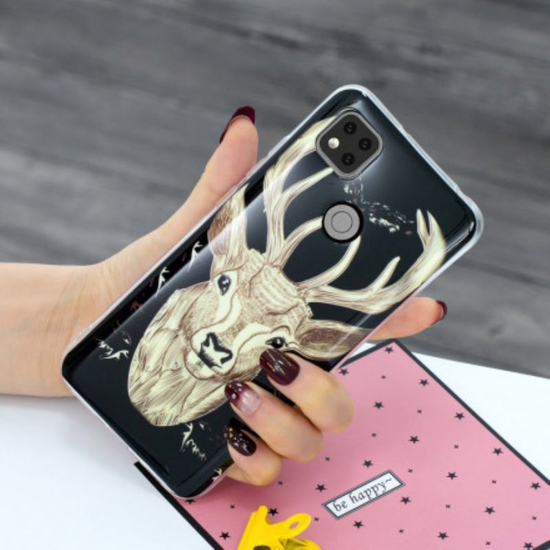 Cover Xiaomi Redmi 9C Fluorescerende Majestic Deer