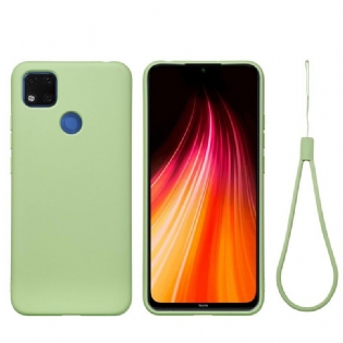 Cover Xiaomi Redmi 9C Flydende Silikone Med Snor