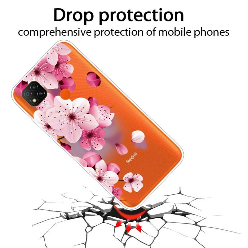 Cover Xiaomi Redmi 9C Premium Blomster