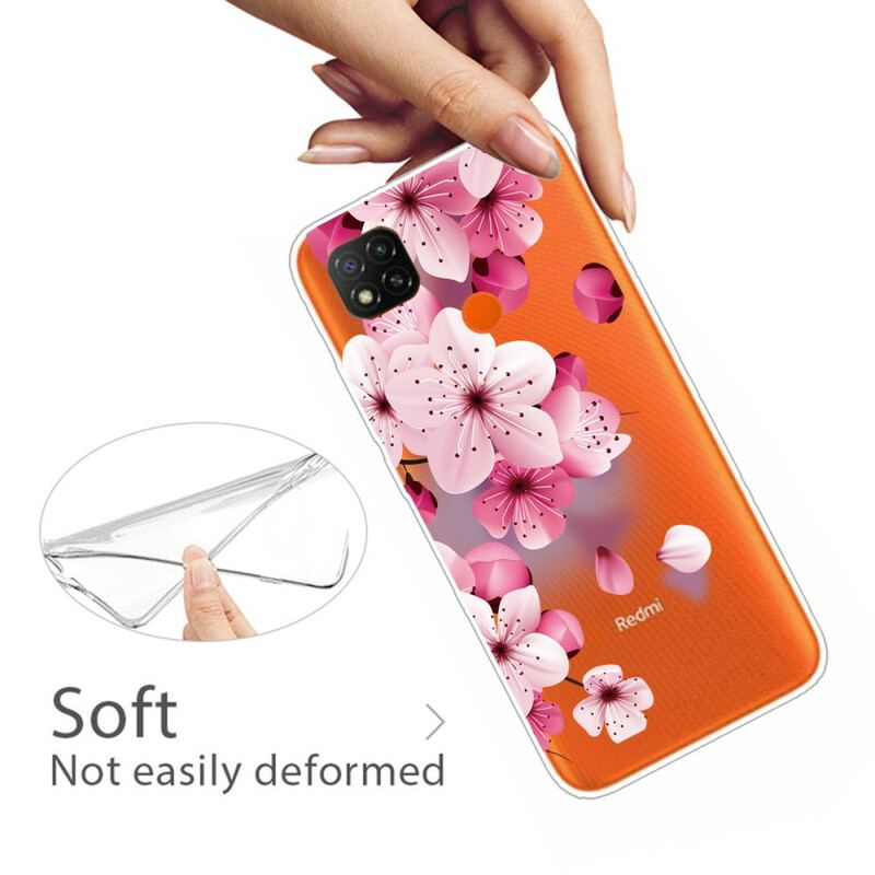 Cover Xiaomi Redmi 9C Premium Blomster