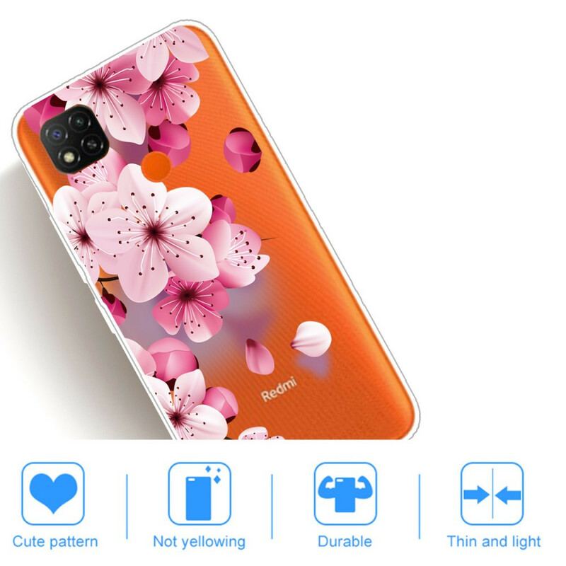 Cover Xiaomi Redmi 9C Premium Blomster