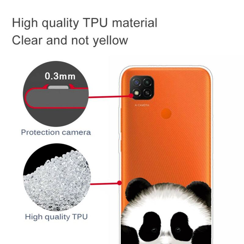 Cover Xiaomi Redmi 9C Sømløs Panda