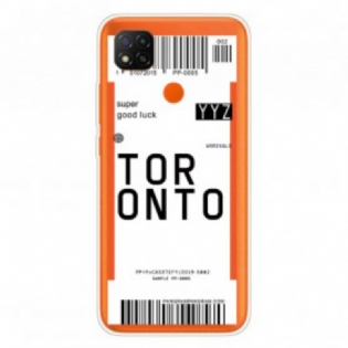 Cover Xiaomi Redmi 9C Toronto Boardingkort