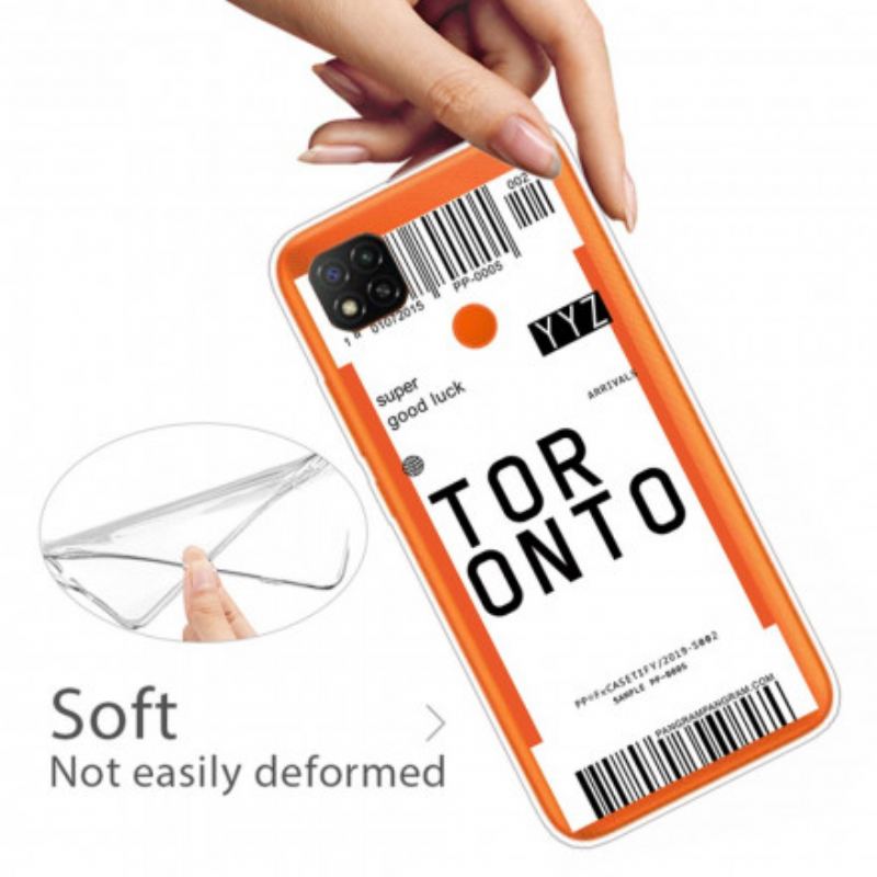 Cover Xiaomi Redmi 9C Toronto Boardingkort