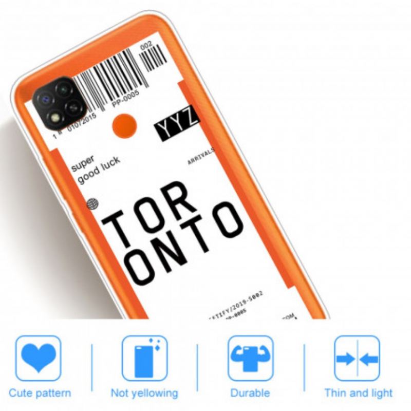 Cover Xiaomi Redmi 9C Toronto Boardingkort