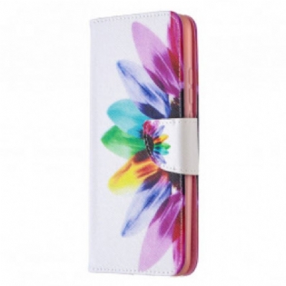 Flip Cover Xiaomi Redmi 9C Akvarel Blomst