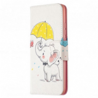 Flip Cover Xiaomi Redmi 9C Baby Elefant