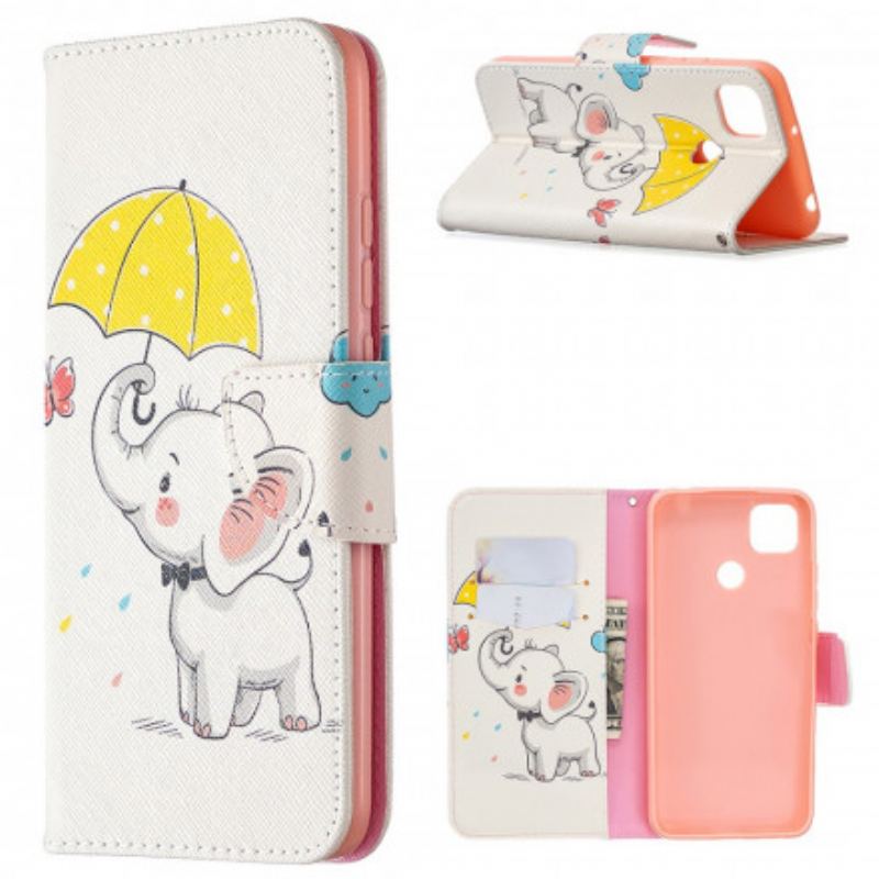 Flip Cover Xiaomi Redmi 9C Baby Elefant