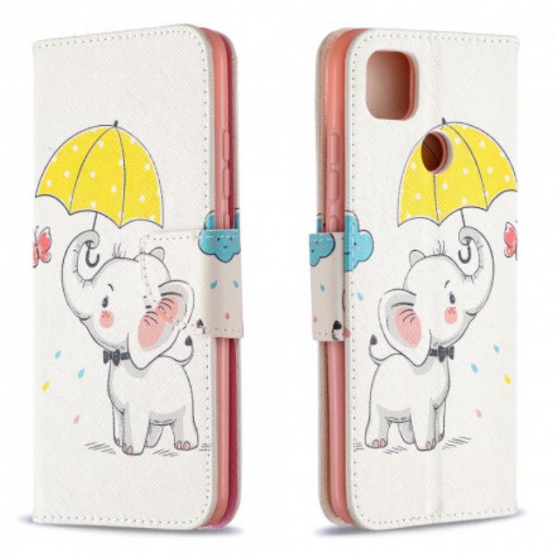 Flip Cover Xiaomi Redmi 9C Baby Elefant