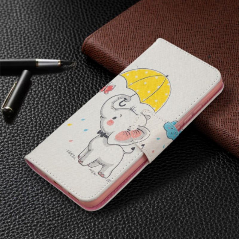 Flip Cover Xiaomi Redmi 9C Baby Elefant