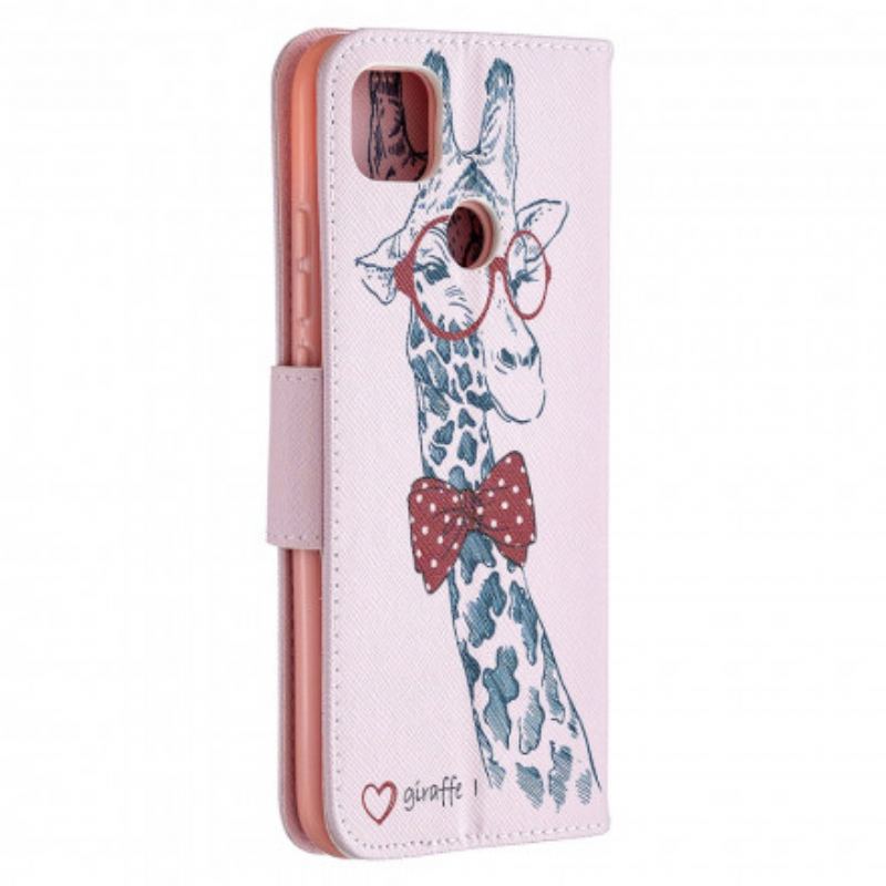 Flip Cover Xiaomi Redmi 9C Brainy Giraf