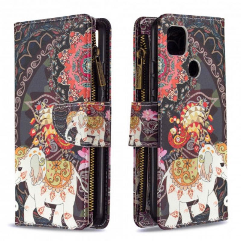 Flip Cover Xiaomi Redmi 9C Elefant Lynlåslomme