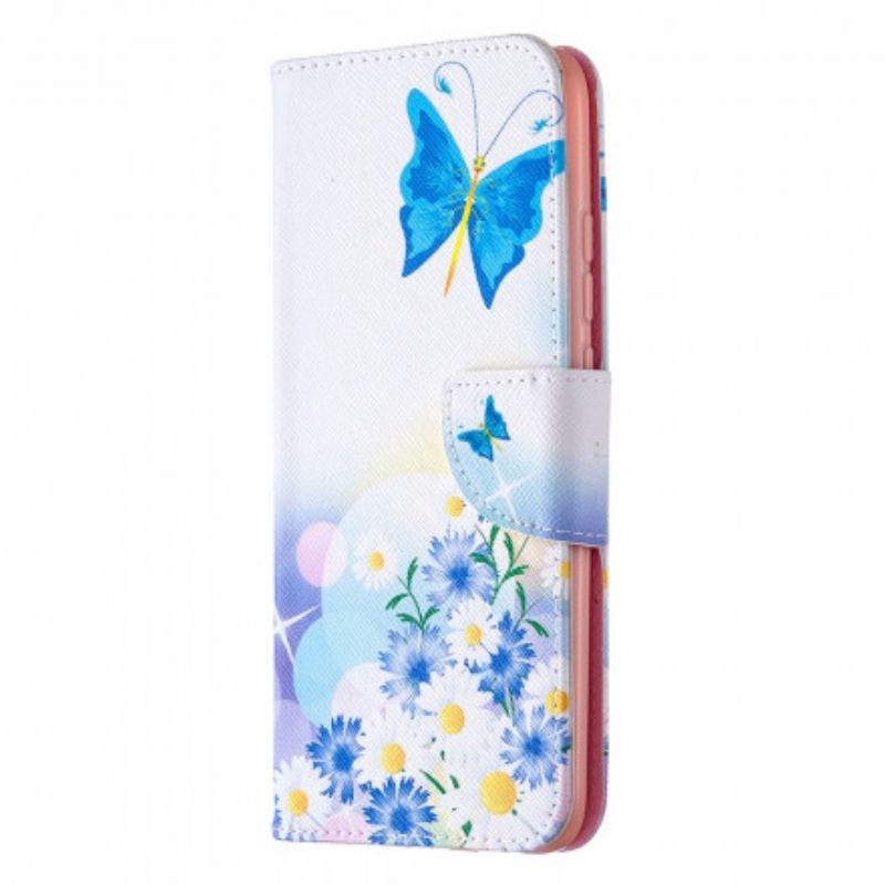 Flip Cover Xiaomi Redmi 9C Fantastiske Farverige Sommerfugle