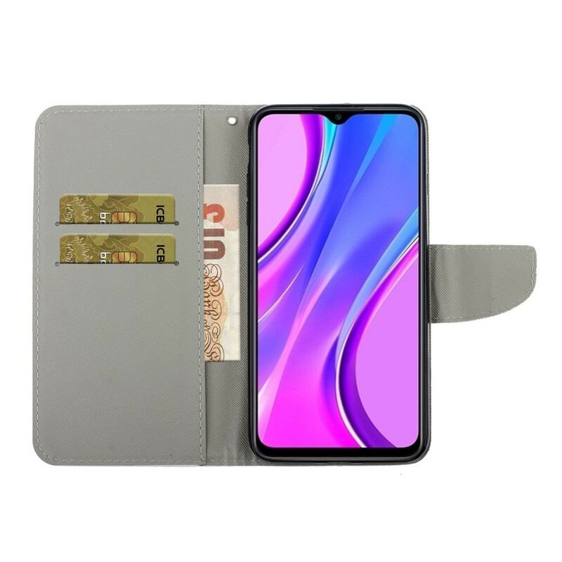 Flip Cover Xiaomi Redmi 9C Forheksede Sommerfugle