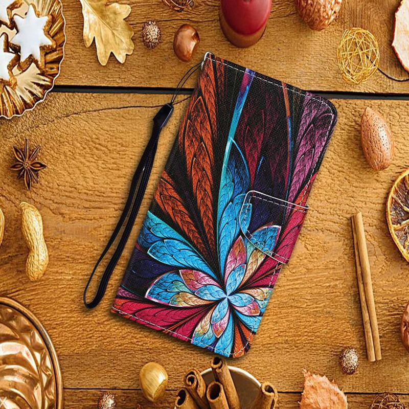 Flip Cover Xiaomi Redmi 9C Påfugleblomst