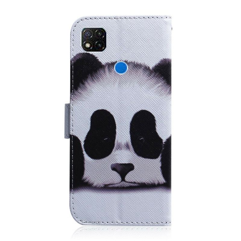 Flip Cover Xiaomi Redmi 9C Panda Ansigt