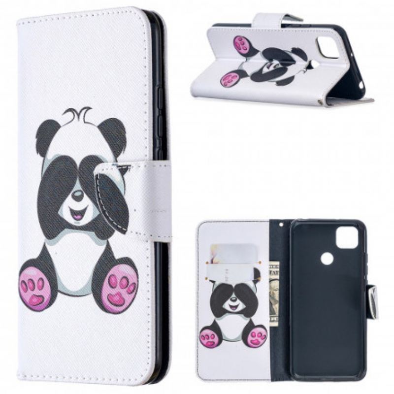 Flip Cover Xiaomi Redmi 9C Panda Sjov