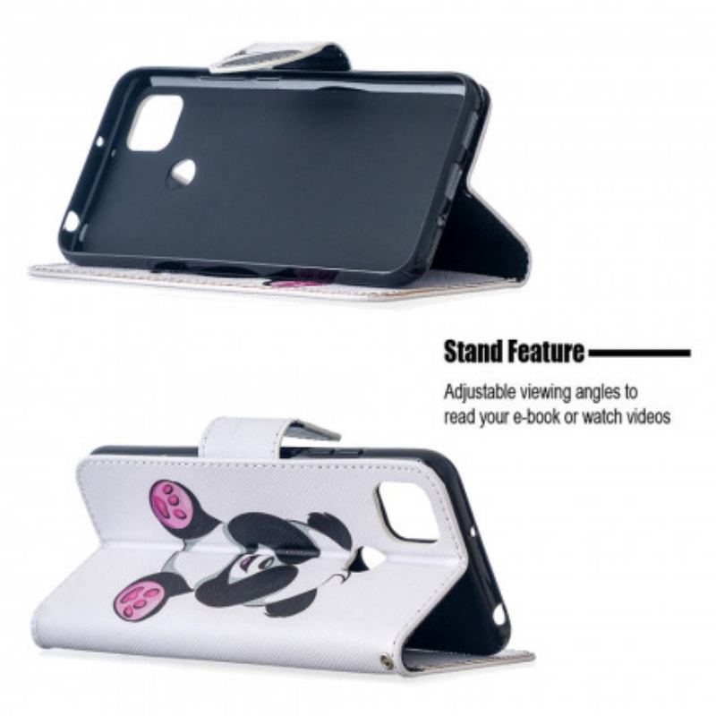 Flip Cover Xiaomi Redmi 9C Panda Sjov