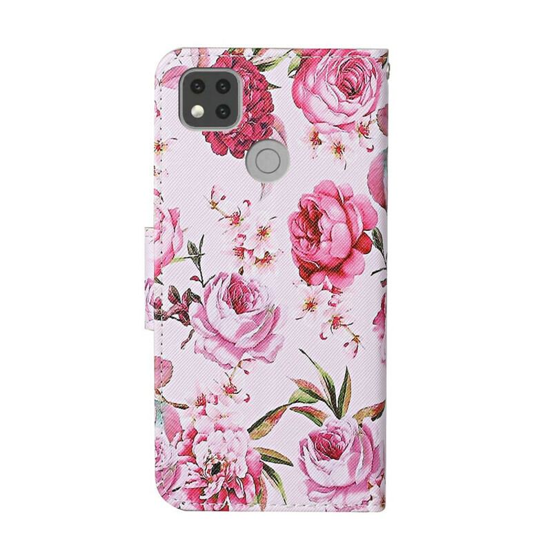 Flip Cover Xiaomi Redmi 9C Retro Liberty Blomster