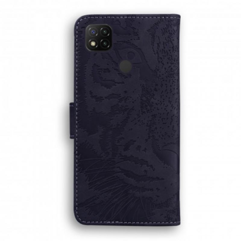 Flip Cover Xiaomi Redmi 9C Tiger Ansigtsprint