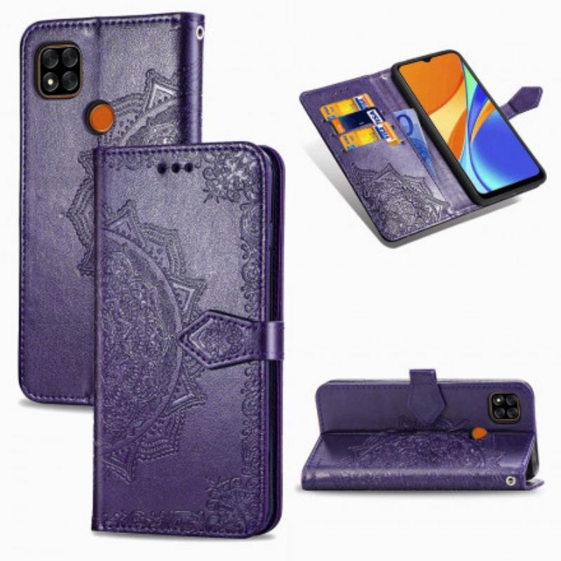 Læder Cover Xiaomi Redmi 9C Mandala Middelalder